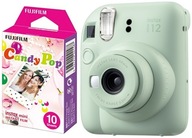 Aparat Fujifilm Instax Mini 12 zielony + wkład Candy Pop