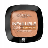 Mattító bronzer Loreal Infaillible 24H Fresh Wear 250 Light Clair