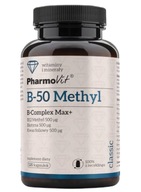 PharmoVit B-50 Methyl B - Compleks Max vitamín B komplex 120 kapsúl