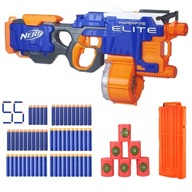 NERF WYRZUTNIA AUTOMAT HYPERFIRE x2 MAGAZYNEK CELE