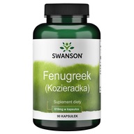 SWANSON Fenugreek Kozieradka 610mg 90 CHOLESTEROL testosteron