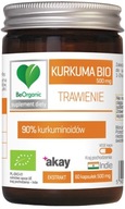 BIO Kurkuma 90% 500mg x 60 kaps. BeOrganic Curcuma longa Kurkuminoidy