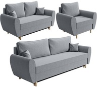Zestaw wypoczynkowy AX 3+2+1 kanapa sofa fotel