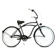 Rower beach Cruiser męski 26 cali BLACK RoyalBi 3 biegi shimano retro