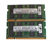 Pamięć RAM DDR2 4GB 2x2GB 800Mhz PC2 6400S SODIMM