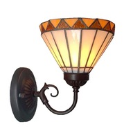 Europejska nowoczesna szklana lampa ścienna w stylu Tiffany