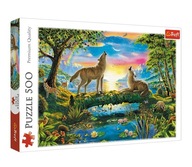 PUZZLE WILCZA NATURA 1000 WILKI TREFL