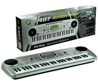 KEYBOARD ORGANY Z MIKROFONEM KARAOKE ZASILACZ