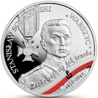 Wyklęci żołnierze niezłomni Stanisław Sojczyński „Warszyc” 10 zł Ag Proof