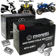 Akumulator żelowy motocyklowy MORETTI AGM MT9-4 12 V 9 Ah