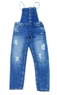 CROPP spodnie JEANSOWE na szelkach ogrodniczki DENIM JEANS 158-164 XS 34