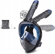 Potápačská maska pre dospelých Glymnis s držiakom na GoPro - plná