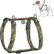 Postroj pre psa v tvare písmena H s QR pasom, Military, veľkosť M