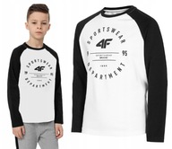 4F LONGSLEEVE T-shirt Koszulka JTSML001 > 164