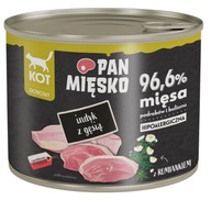 PAN MIĘSKO Indyk z gęsią dla kota 200g