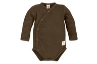 Body baby Makoma Waffel 03249M, r.68, brąz czekoladowy