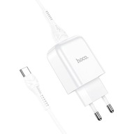 HOCO ładowarka sieciowa USB A + kabel USB-C 2A biała