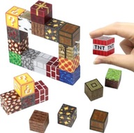 Pixel-Art 3D Mágneses építőkockák – 100 db + 2 db figura | Gyerekeknek 3+