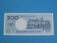 Polska Kraków Banknot 200 zł C ! 1990 UNC Wawel, Grosz