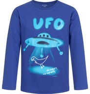 Koszulka t-shirt dziecięca Chłopięca z Długim Rękawem 140 UFO bawełna Endo