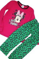 Primark, Disney 7-8lat piżamka Myszka Minnie, kolorowa panterka 128