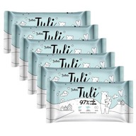 Zestaw LUBA Tuli Nawilżane chusteczki dla dzieci 97% woda i aloes, 6x60szt