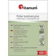 Laminovacia fólia A4 100 ks 100 mic Titanum
