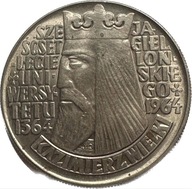 Moneta 10 zł złotych Kazimierz Wielki 1964 r wypukły, piękna