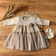 Mamatti detské šaty rozšírené bavlna veľkosť 80 (75 - 80 cm)
