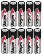 10x Alkalická batéria Energizer MAX AA LR6 hrubé tyčinky