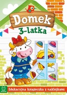 DOMEK 3-LATKA TRZYLATKA EDUKACYJNA KSIĄŻECZKA Z NAKLEJKAMI zadania