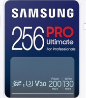 Samsung PRO Ultimate SDXC 256GB UHS-I U3 [Zapis 130MB/s Odczyt 200MB/s]