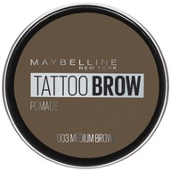Maybelline Tattoo Brow Pomade pomáda na obočie 003 Medium Brown 3.5ml
