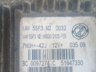 control unit of the engine 1AW5SF3M2 FIAT 1.2