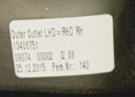 grid air conditioning devices right OPEL ASTRA K