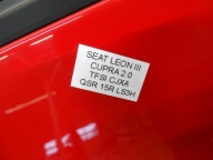door right front right front SEAT LEON III HB 3D CUPRA LS3H