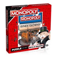 Puzzle MONOPOLY SQUARE Krakov Trh puzzle PREMIUM doskové poľské mesto