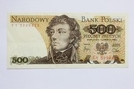 Banknot 500 zł - seria FY z 1982 roku 1-/2+
