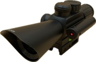 Puškohľad 4x30 EG s červeným laserom Montáž na lištu 11 mm / 22 mm