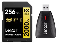 Karta Lexar Pro 2000X SDHC SDXC UHS-II U3 V90 R300/W260 256GB