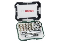 BOSCH 2607017563 zestaw grzechotka bity nasadki 26szt