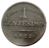 OLASZORSZÁG LOMBARDIA VELENCE 1 CENTESIMO 1822 M RITKA