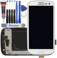 WYŚWIETLACZ Z RAMKA DO SAMSUNG GALAXY S3 i9300 BIAŁ LCD ŁATWY MONTAŻ