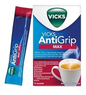 Vicks AntiGrip Max, 1000 mg + 16 mg + 4 mg, 14 saszetek