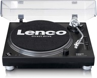 Gramofon Hi-Fi Lenco L-3809BK AUX USB NAPĘD BEŹPOŚREDNI IGŁA AUDIO-TECHNICA