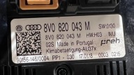 control panel NAWIEWEM KLIMATYZACJA switch AUDI A3 8V