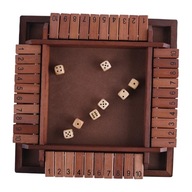 Shut The Box Game Wooden Tabletop Version Games 4 People Educational