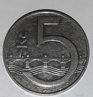 5 koron czeskich - Czechy - Czeska Republika - moneta 1993 rok
