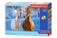 PUZZLE 260 EL - Zimowe konie, CASTORLAND