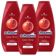 Schauma Szampon Color Shine z filtrem UV 400ml x 3